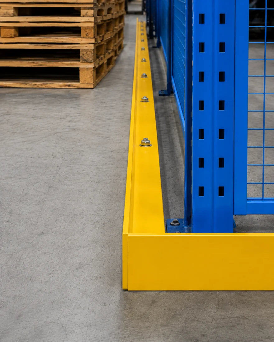 Floor Angle Guard - Warehouse 48 in application example; configuration may vary