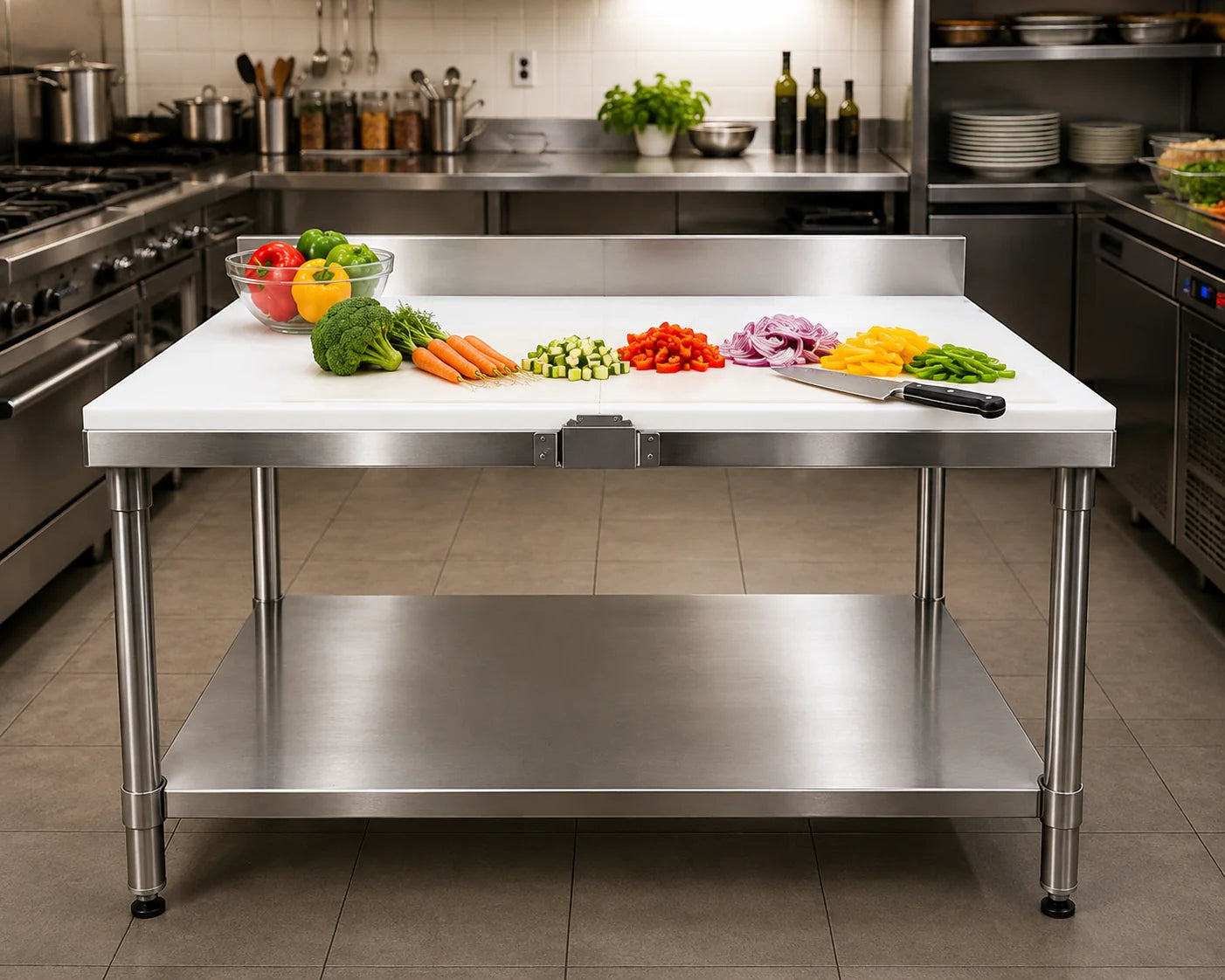 Heavy Duty 16 Ga. Cutting Table application example; configuration may vary