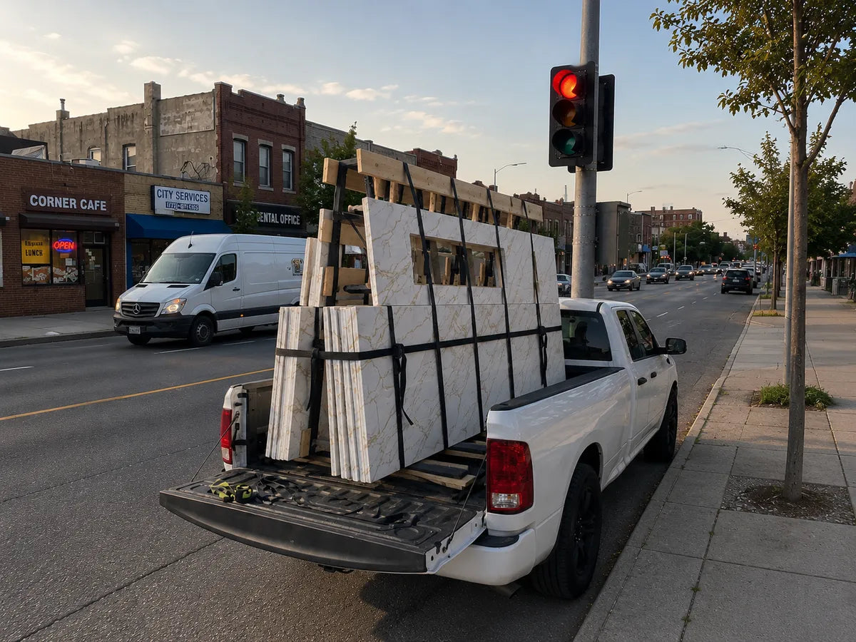 Metal Modular Transport Rack application example; configuration may vary