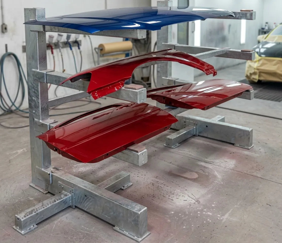 Solo Shelf Rack application example; configuration may vary