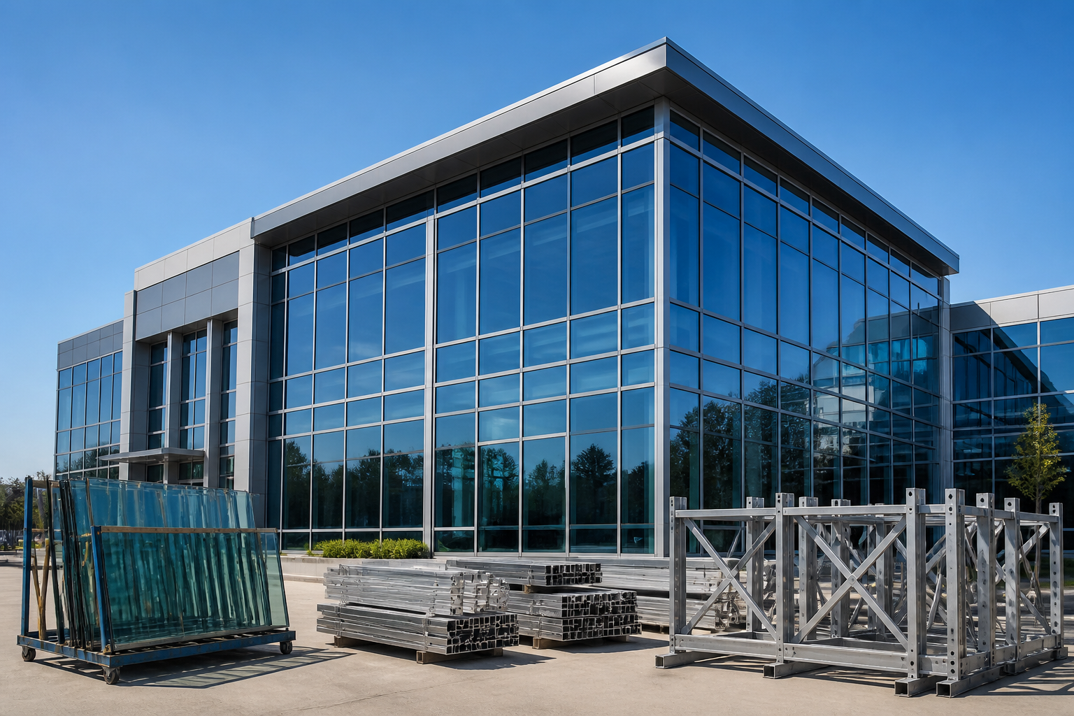 Curtain wall building application